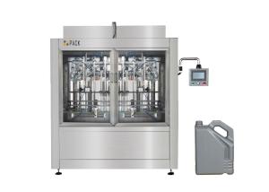 China Automatic factory price 6 nozzles linear servo motor lube oil filling machine line factory