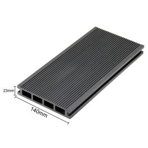 China Outdoor Raw Material Anti Uv Wood Plastic Composite Decking Timber Wpc Decking factory