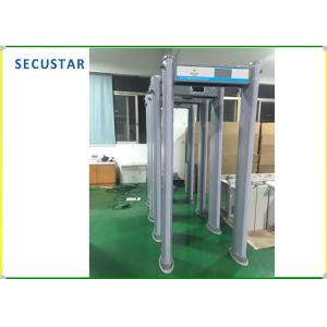 Waterproof Metal Detector Security Doors , 33 Zone Security Walk Through Gate