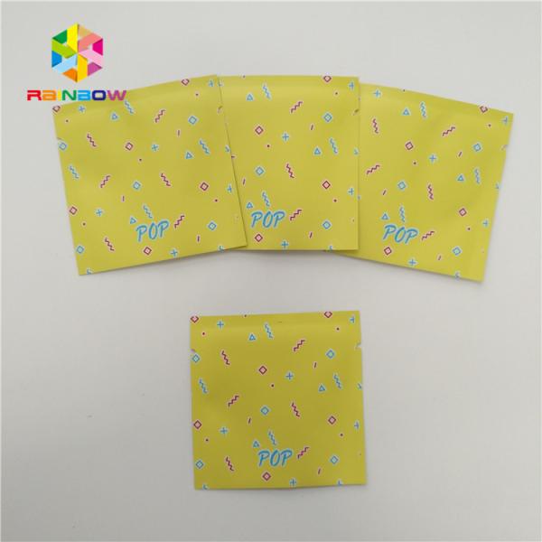 Face Eyes Mask Plastic Pouches Packaging Three Side Sealed Flat Bag Glossy Surface