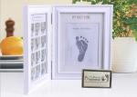 Wood Safe Baby Hand And Footprint Photo Frame Kit Non Toxic Ink Pad For Girls /