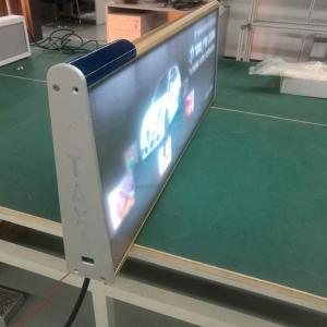 China Double Side WIFI Taxi Roof LED Display 4G Remote Control Outdoor Guide factory