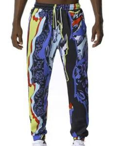 China Fashionable Cotton Blend Sublimation Sweatpants Printed Jogger Pants Anti Shrink factory