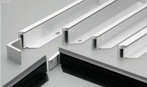 China 0.9mm Sand Blasting Aluminum Solar Panel Frame Extruded factory