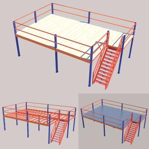 China 3.5T Prefabricated Steel Mezzanines OEM Multi Level Mezzanine factory