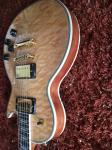Custom guitar shop LP custom guitar Natural quilted body Ebony fingerboard