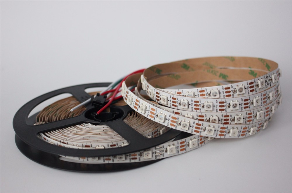 Bendable Digital RGB IP20 Ws2812b Led Strip Ws2812 Accept Customized For Decoration