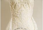 Off White Embroidery Floral Corded Lace Fabric By The Yard For Bridal Dress