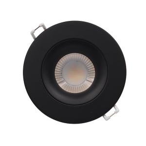China Black Leading Edge Dimmable LED Downlights 3.5'' 9 Watt 750lm For Wet Location factory