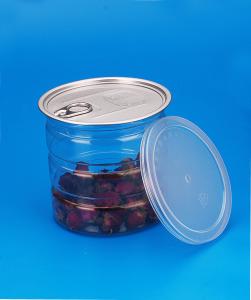 China Round Leak Proof Bpa Free PET Plastic Jars Easy Open Ends 680ml Canned Food Packaging factory