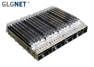 China SFP Solutions Copper Alloy Ganged Qsfp28 Cage Four Ports factory
