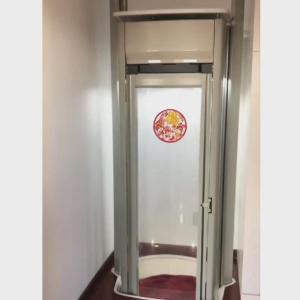 China 0.25 M/S Capsule Lift Manufacturer Center Opening Automatic Door Type factory