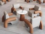 Five-star Hotel Lobby Furniture Negotiation Sofa Table And Chair Combination