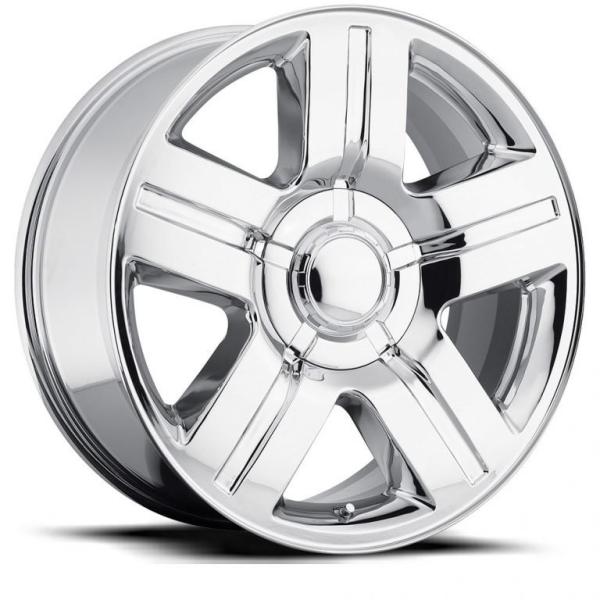 Silver 22x9 Texas Edition Replica Rims 5291 Fit Silverado Sierra Chevy Mach