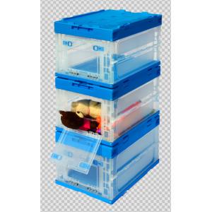 Durable Collapsible Plastic Containers Opening Width Sides 530*365*335 mm