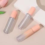 Design gear cover with brush plastic lip glaze tube in various colors