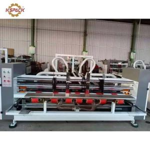 Automatic PLC Carton Box Folder Gluer Machine With Counter 2400mm