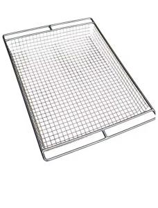 China Customized Stainless Steel Mesh Basket Freeze Meat Pan Perforated Baking Tray factory