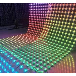 P50 Pixels Mesh Led Screen Display IP67 SMD3535 DC12V 80W RGB LED Net Screen