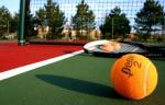 Crack resistance Asian Flooring Red Green Tennis Court Acrylic Flooring