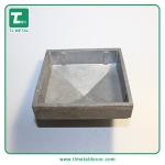 Hot sale Aluminum die casting pyramid cap fence post cap 2.5 inch