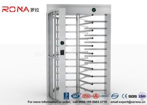 China High Security Full Height Turnstile Gate Access Control Stainless Steel factory