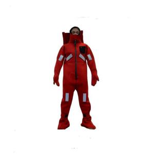 China Adult Use Immersion Survival Suit 142N Buoyancy Red / Orange Color factory