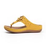 BS090 Slipper Outer Wear Slippers Female Flip Flops Flower Hollow Beach Amazon