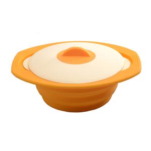 China 1600ml Double Color Lids Collapsible Silicone Steamer Microwave Safe factory