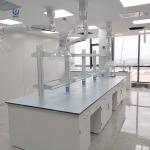 Floor Standing Island Lab Bench , Smooth Laboratory Wall Bench Furniture