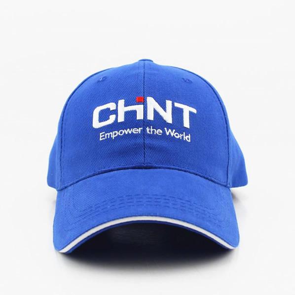 Twill cotton baseball caps with embroidered logo Branding promotional products