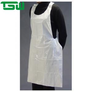 China ODM PP CPE Plastic Disposable Apron For Food Production factory