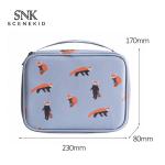 Standard Size Cartoon Printed Toiletry Cosmetic Bag With Handle Waterproof