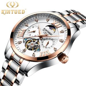 China KINYUED New Arrival Men Watches Luxury Automatic Brand Boy Watch Mechanical Skeleton Watch factory