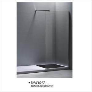 China Bathroom Walk In Shower No Door Frameless Shower Screen For Small Spaces factory