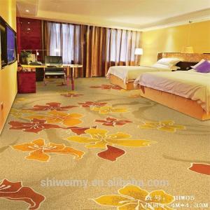 China China stock design floral printed nylon carpet for hotel room factory