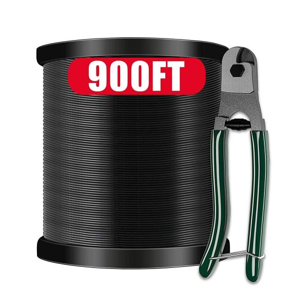 7x7 304 1/16 Stainless Steel Black Vinyl Coated Wire Rope for String Light