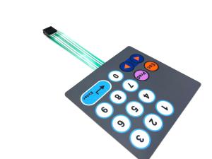 China Conductive Silver Ink Printing Membrane Keypad Manufacturer For WIFI Telecommunication Device factory