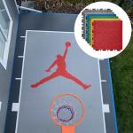 Mobile Diy Logo Outdoor Basketball Pickleball Court Interlocking Sports Flooring