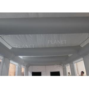 Silver Protable Inflatable Spray Paint Booth 8x4x3m / Mobile Car Painting
