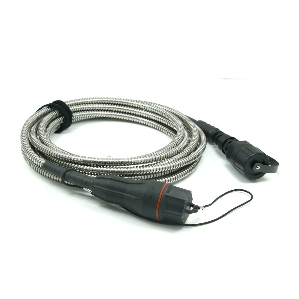 FTTA Cpri Armored Patch Cord FULLAXS LC To ODVA LC For Telecom Wireless Base Station