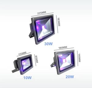 China RoHS Certificate Blacklight LED Flood Light 405nm 500mm Emitting Distance factory