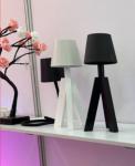 Rechargeable Wooden Base Battery Operated Night Light For Nursery 200lm