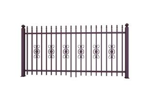 China Metal Ornaments Prefabricated Metal Fence Panels For Garden Decoration factory