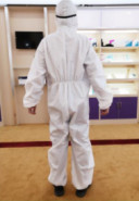 China Clinics / Wards Waterproof Isolation Gown , PPE Disposable Protective Suit factory