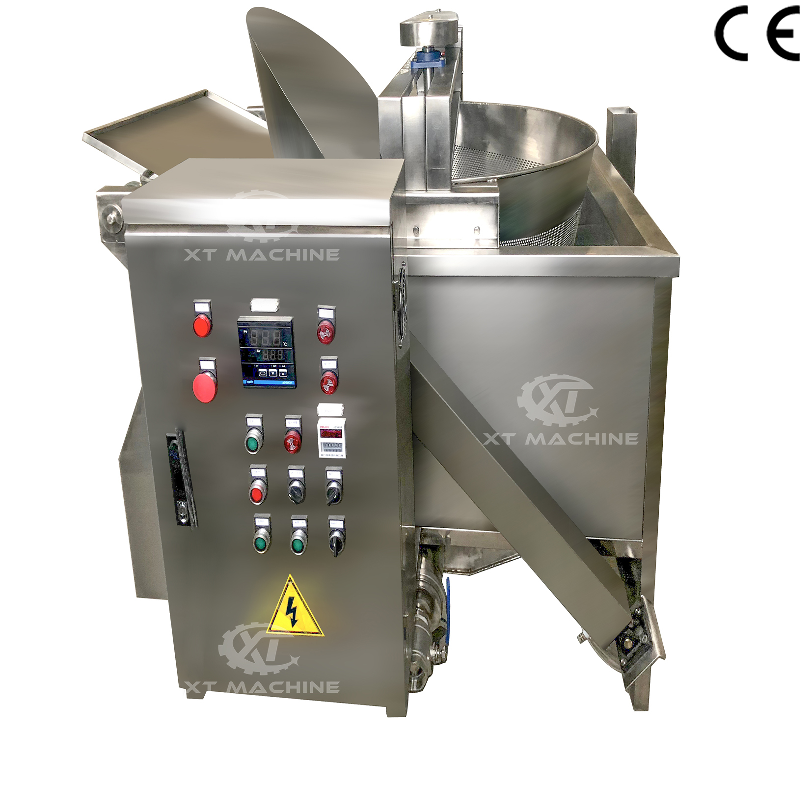Commercial 304 Peanut Fryer Almond Cashew Batch Fryer For Meat Frying