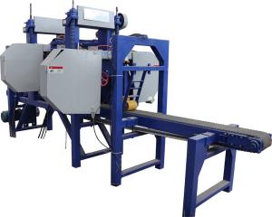 China Rosewood Band Sawmill Multiple Head Horizontal Resaw Machine factory