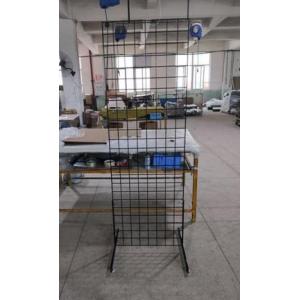 Easy Slide T Legs Gridwall Display Rack With Leveler Black 24'' W X 24'' D X 72'