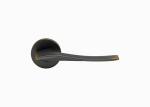 Bedroom Black Classic Solid Wood Interior Door Lock Set 144mm 64mm