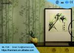 Wet Embossing Moisture - Proof Non woven Wallpaper With Bamboo Pattern